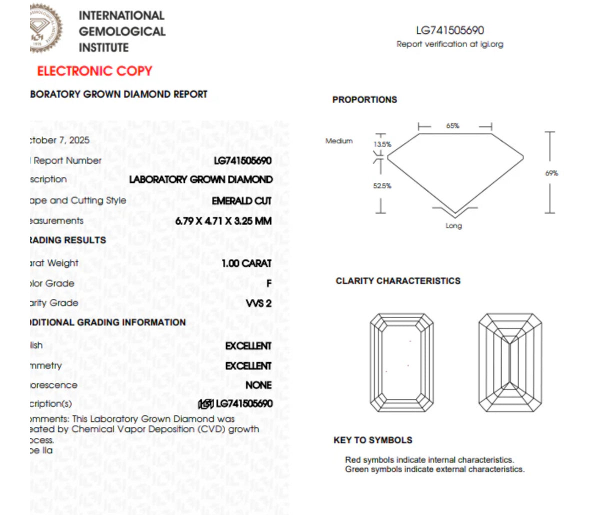 2.00ct 14K Yellow Gold Emerald Diamond Solitaire Earrings (IGI CERTIFIED)